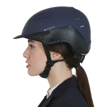 Casco ultraligero de plástico duradero Stealth Equestro Marino Azul marino