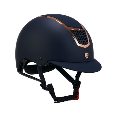 Casco ultraligero con armazón pulido Eclipse Equestro Marino / oro rosa Azul marino