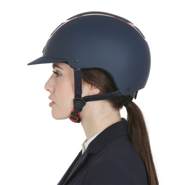 Casco ultraligero con armazón pulido Eclipse Equestro Marino / oro rosa Azul marino