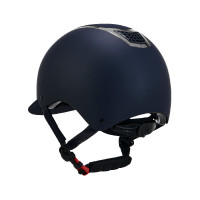 Casco ultraligero con armazón pulido Eclipse Equestro Navy blue / plata Azul