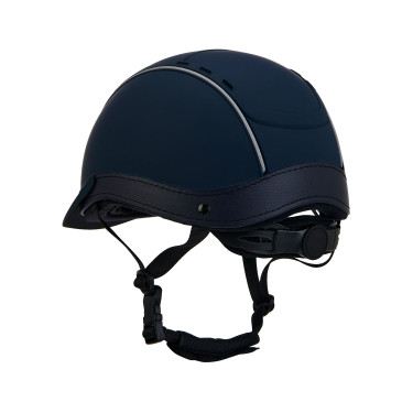 Casco Phantom con logotipo frontal e inserciones de cuero Equestro Marino Azul marino Casco Phantom con logotipo frontal e inserciones de cuero Equestro Marino Azul marino