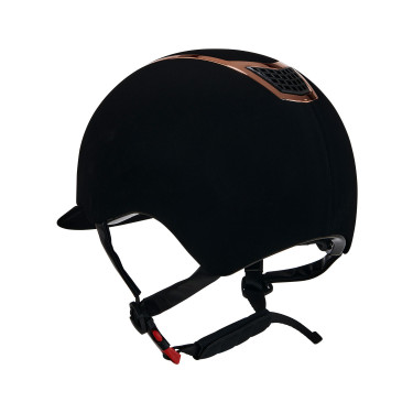 Casco Eclipse de terciopelo liso (3 acolchados) Equestro Casco Eclipse de terciopelo liso (3 acolchados) Equestro