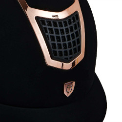 Casco Eclipse de terciopelo liso (3 acolchados) Equestro Casco Eclipse de terciopelo liso (3 acolchados) Equestro
