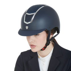 Casco Eclipse con strass Equestro Navy blue / plata Azul Casco Eclipse con strass Equestro Navy blue / plata Azul