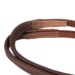 Brida con muserola mexicana y borrego sintético Equestro Coñac Marrón