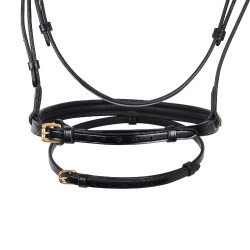 Brida inglesa de cuero clincher sin riendas Equestro Brida inglesa de cuero clincher sin riendas Equestro