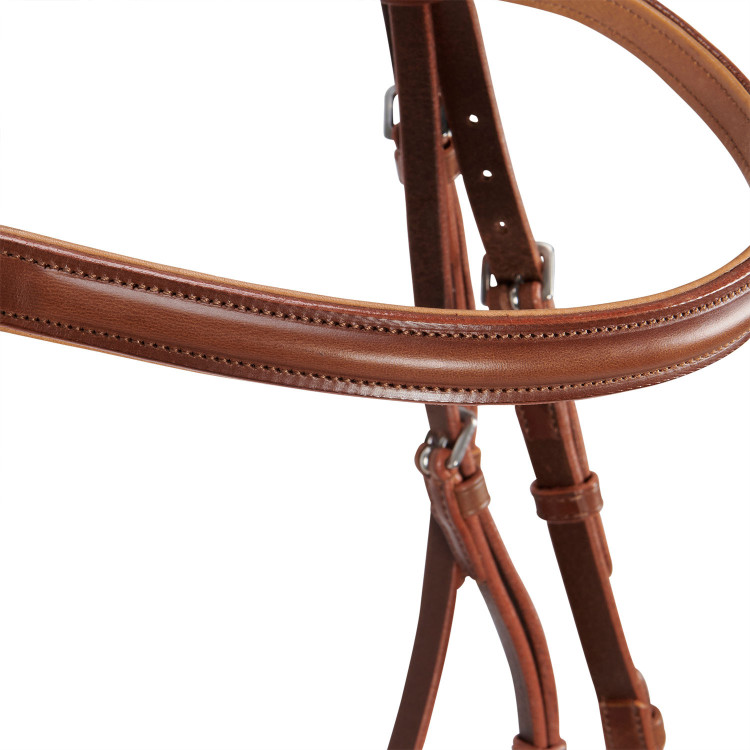 Brida inglesa de cuero con riendas de goma Genesis Equestro Brida inglesa de cuero con riendas de goma Genesis Equestro