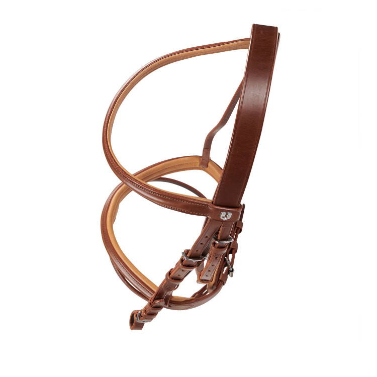 Brida inglesa de cuero con riendas de goma Genesis Equestro Brida inglesa de cuero con riendas de goma Genesis Equestro