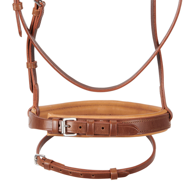 Brida inglesa de cuero con riendas de goma Genesis Equestro Brida inglesa de cuero con riendas de goma Genesis Equestro