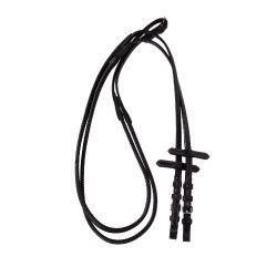 Brida inglesa de cuero con bordados Deco Equestro Marrón oscuro Marr&amp;amp;amp;oacute;n
