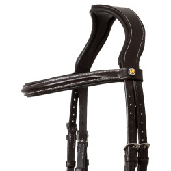 Brida anatómica elevada y acolchada Equestro Marrón oscuro Marr&amp;amp;amp;oacute;n
