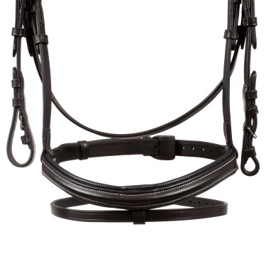 Brida anatómica elevada y acolchada Equestro Marrón oscuro Marr&amp;amp;amp;oacute;n