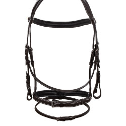 Brida anatómica elevada y acolchada Equestro Marrón oscuro Marr&amp;amp;amp;oacute;n