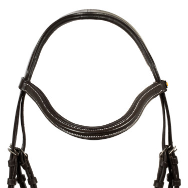 Brida anatómica de cuero mexicano Equestro Marrón oscuro Marr&amp;amp;amp;oacute;n