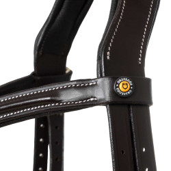 Brida anatómica de cuero mexicano Equestro Marrón oscuro Marr&amp;amp;amp;oacute;n