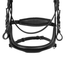 Brida anatómica con pespuntes en contraste Micklem Equestro Brida anatómica con pespuntes en contraste Micklem Equestro