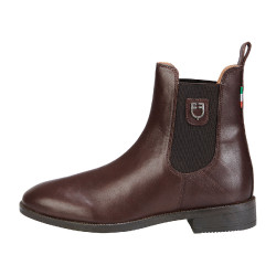 Botas unisex con elásticos laterales Classic Equestro Marrón oscuro Marr&amp;amp;amp;oacute;n