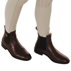Botas unisex con elásticos laterales Classic Equestro Marrón oscuro Marr&amp;amp;amp;oacute;n
