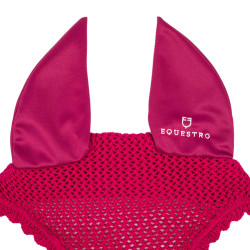 Gorro antimoscas para poni de algodón con orejas elásticas Equestro Fucsia Rosa Gorro antimoscas para poni de algodón con orejas elásticas Equestro Fucsia Rosa