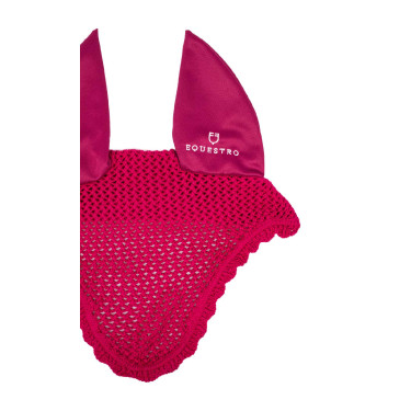 Gorro antimoscas para poni de algodón con orejas elásticas Equestro Fucsia Rosa Gorro antimoscas para poni de algodón con orejas elásticas Equestro Fucsia Rosa