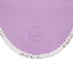 Gorro antimoscas de lycra con logotipo de silicona Acavallo Lila / blanco Violeta