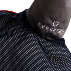 Bonete antimoscas de algodón y microfibra Equestro Marino / rojo / gris Azul marino Bonete antimoscas de algodón y microfibra Equestro Marino / rojo / gris Azul marino