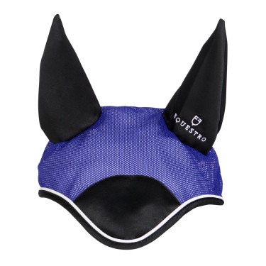 Gorro antimoscas de algodón antibacteriano Equestro Real / negro Azul Gorro antimoscas de algodón antibacteriano Equestro Real / negro Azul