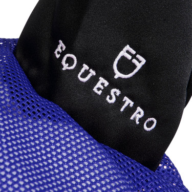 Gorro antimoscas de algodón antibacteriano Equestro Real / negro Azul Gorro antimoscas de algodón antibacteriano Equestro Real / negro Azul