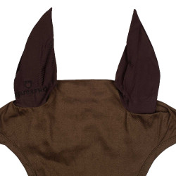 Gorro anti-moscas colección básica con orejas elásticas Equestro Castaño Marr&amp;amp;amp;oacute;n