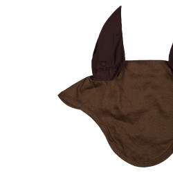 Gorro anti-moscas colección básica con orejas elásticas Equestro Castaño Marr&amp;amp;amp;oacute;n