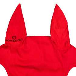 Gorro anti-moscas colección básica con orejas elásticas Equestro Roja Rojo