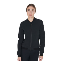 Chaqueta de mujer en tejido técnico Equestro Chaqueta de mujer en tejido técnico Equestro
