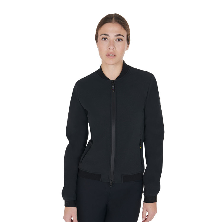 Chaqueta de mujer en tejido técnico Equestro Chaqueta de mujer en tejido técnico Equestro
