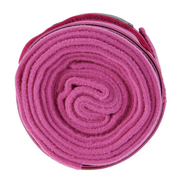 Bandas de trabajo de forro polar y elástico transpirables por 4 Equestro Fucsia Rosa