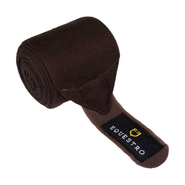 Vendajes de descanso de lana por 4 Equestro Castaño Marrón Vendajes de descanso de lana por 4 Equestro Castaño Marrón