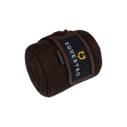 Vendajes de descanso de lana por 4 Equestro Castaño Marrón Vendajes de descanso de lana por 4 Equestro Castaño Marrón