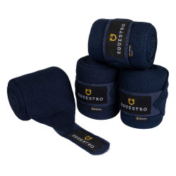 Vendajes de descanso de lana por 4 Equestro Marino Azul marino Vendajes de descanso de lana por 4 Equestro Marino Azul marino