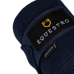 Vendajes de descanso de lana por 4 Equestro Marino Azul marino Vendajes de descanso de lana por 4 Equestro Marino Azul marino