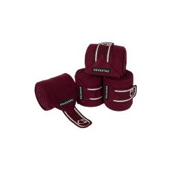 Bandas de polo para pony con logo bordado Diamond en juego de 4 Equestro Bandas de polo para pony con logo bordado Diamond en juego de 4 Equestro
