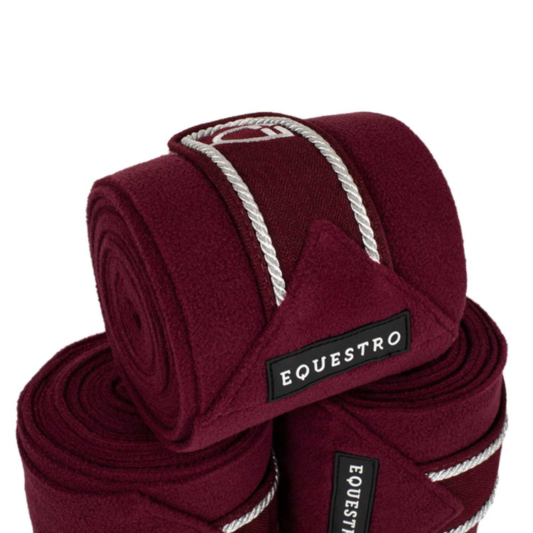 Bandas de polo para pony con logo bordado Diamond en juego de 4 Equestro Bandas de polo para pony con logo bordado Diamond en juego de 4 Equestro