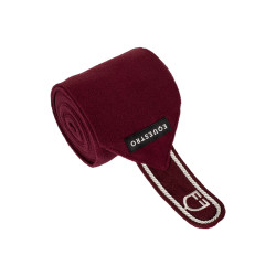 Bandas de polo para pony con logo bordado Diamond en juego de 4 Equestro Bandas de polo para pony con logo bordado Diamond en juego de 4 Equestro