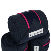 Bandas de polo con cierre de velcro Trim por 4 Equestro Limón / negro Amarillo Bandas de polo con cierre de velcro Trim por 4 Equestro Limón / negro Amarillo