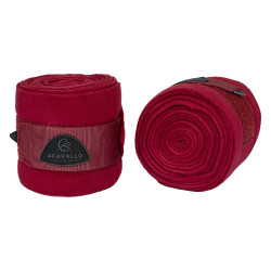 Bandas de ejercicio de forro polar con cierre de velcro Acavallo por 2 Bandas de ejercicio de forro polar con cierre de velcro Acavallo por 2