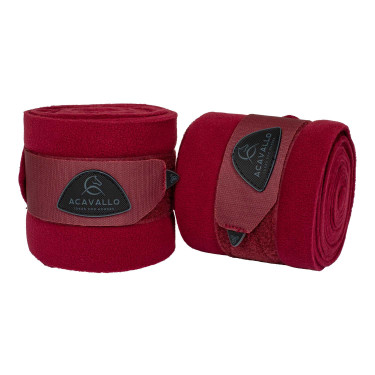 Bandas de ejercicio de forro polar con cierre de velcro Acavallo por 2 Bandas de ejercicio de forro polar con cierre de velcro Acavallo por 2