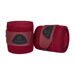 Bandas de ejercicio elásticas de forro polar Acavallo por 2 Bandas de ejercicio elásticas de forro polar Acavallo por 2