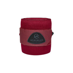 Bandas de ejercicio elásticas de forro polar Acavallo por 2 Bandas de ejercicio elásticas de forro polar Acavallo por 2
