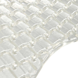 Amortiguador transpirable de gel con recorte de lana de oveja Acavallo Blanco / claro Transparente