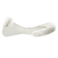 Amortiguador de gel con efecto masaje y recorte de lana de oveja Acavallo Blanco / claro Transparente