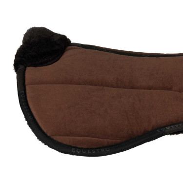 Amortiguador de lana ecológica Equestro brun, contrastes noirs Marrón