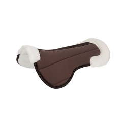 Amortiguador de lana ecológica Equestro Marrón / marrón / blanco